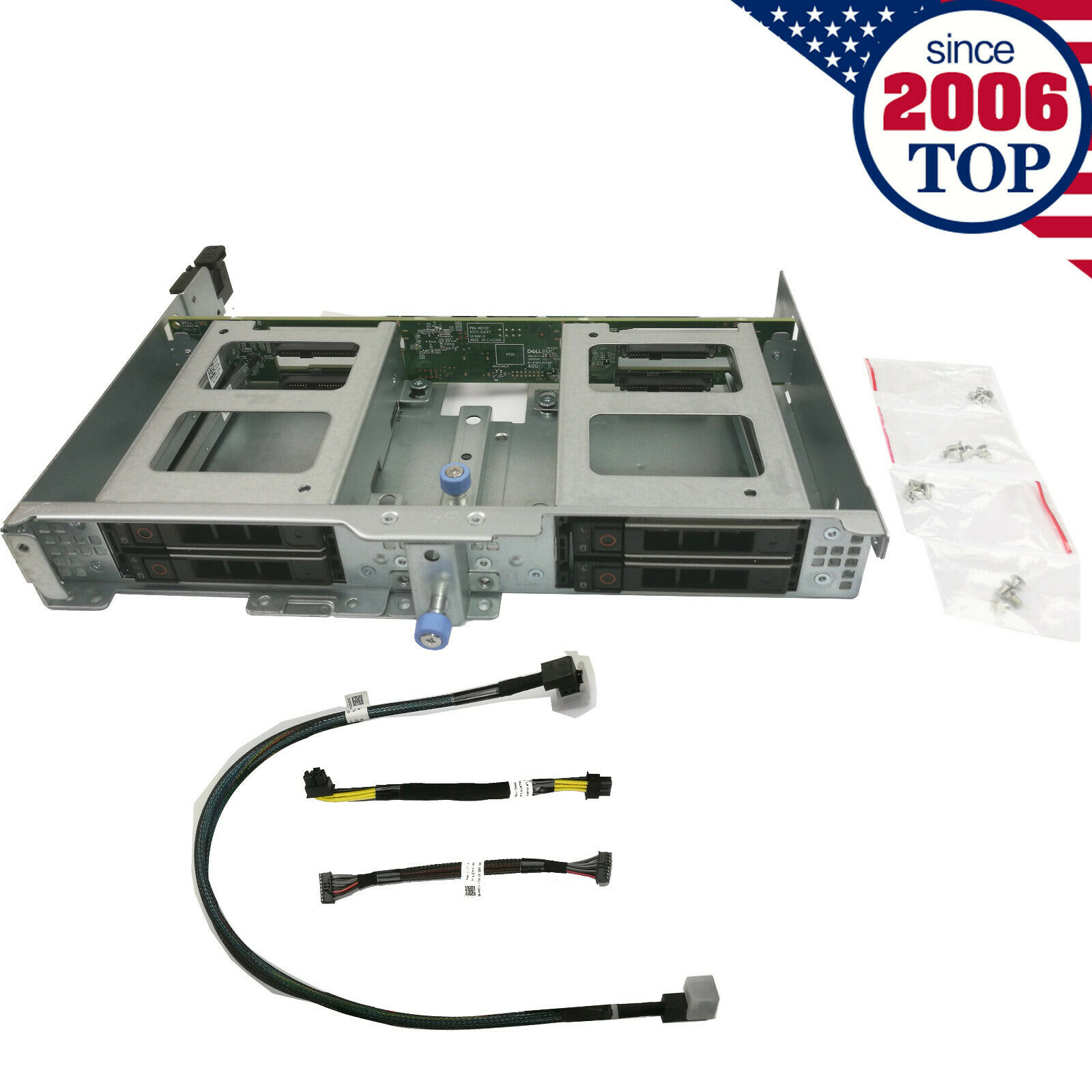 Dell R740XD 4*2.5inch Rear HDD Cage Back Panel Kit WMJR0 w/Caddy Cables US Stock