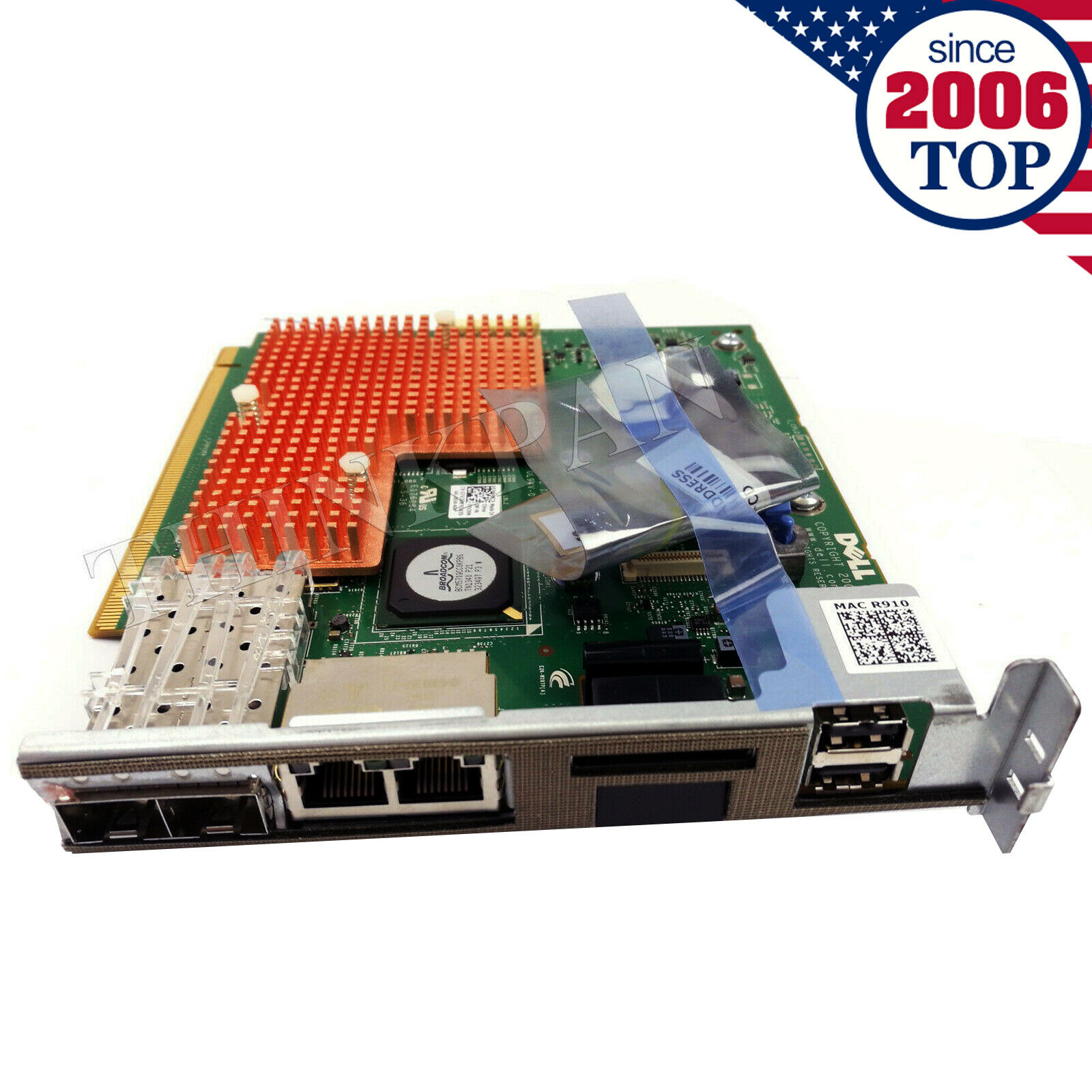 New Dell PowerEdge R910 10GB I/O Riser Board 7V2RN 07V2RN US Shipping