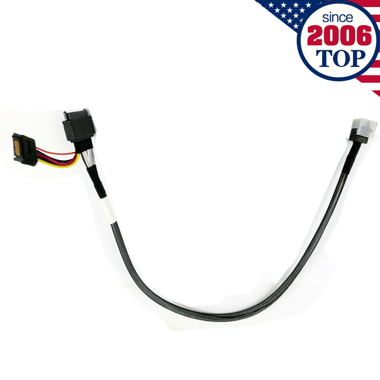 New Genuine Amphenol RHS36-2582 U.2 SFF-8639 to Mini-SAS SFF-8643 Cable US Stock