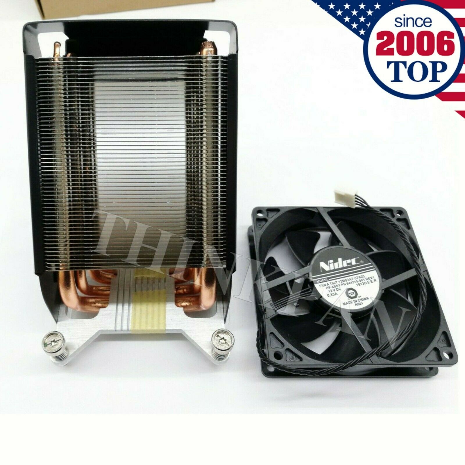      New Heatsink Kit for HP Z840 Z820 749598-001 782506-001 w/ Fan 647113-001 US